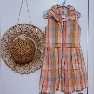 Carter's Multicolor Plaid Sleeveless Dress